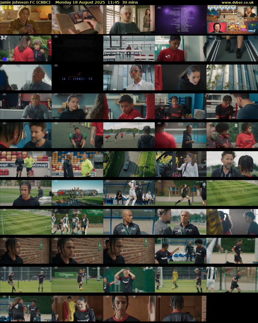 Jamie Johnson FC (CBBC) Monday 18 August 2025 11:45 - 12:15