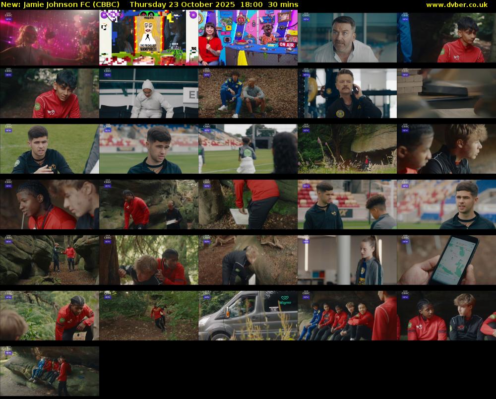 Jamie Johnson FC (CBBC) Thursday 23 October 2025 18:00 - 18:30