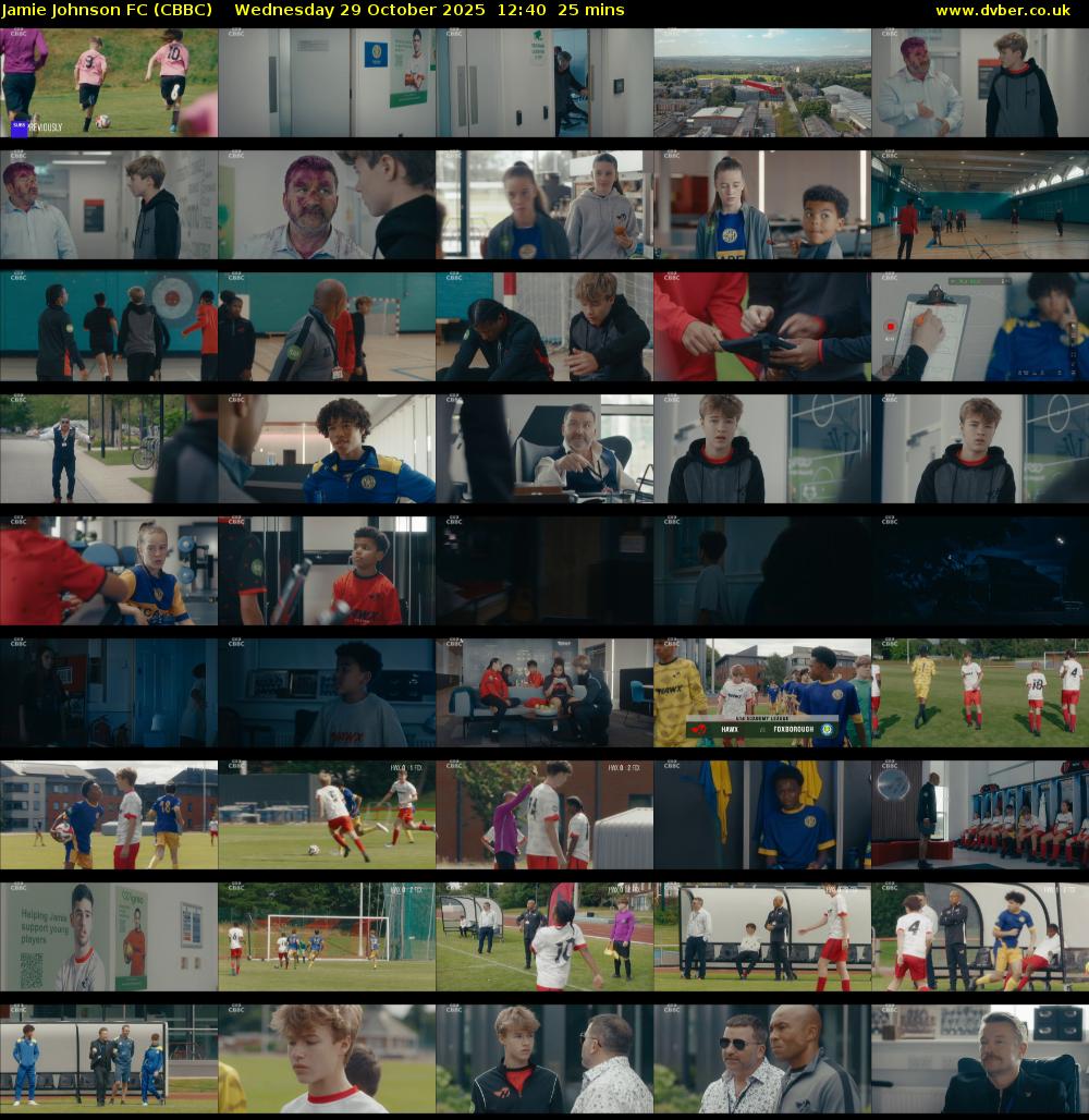 Jamie Johnson FC (CBBC) Wednesday 29 October 2025 12:40 - 13:05