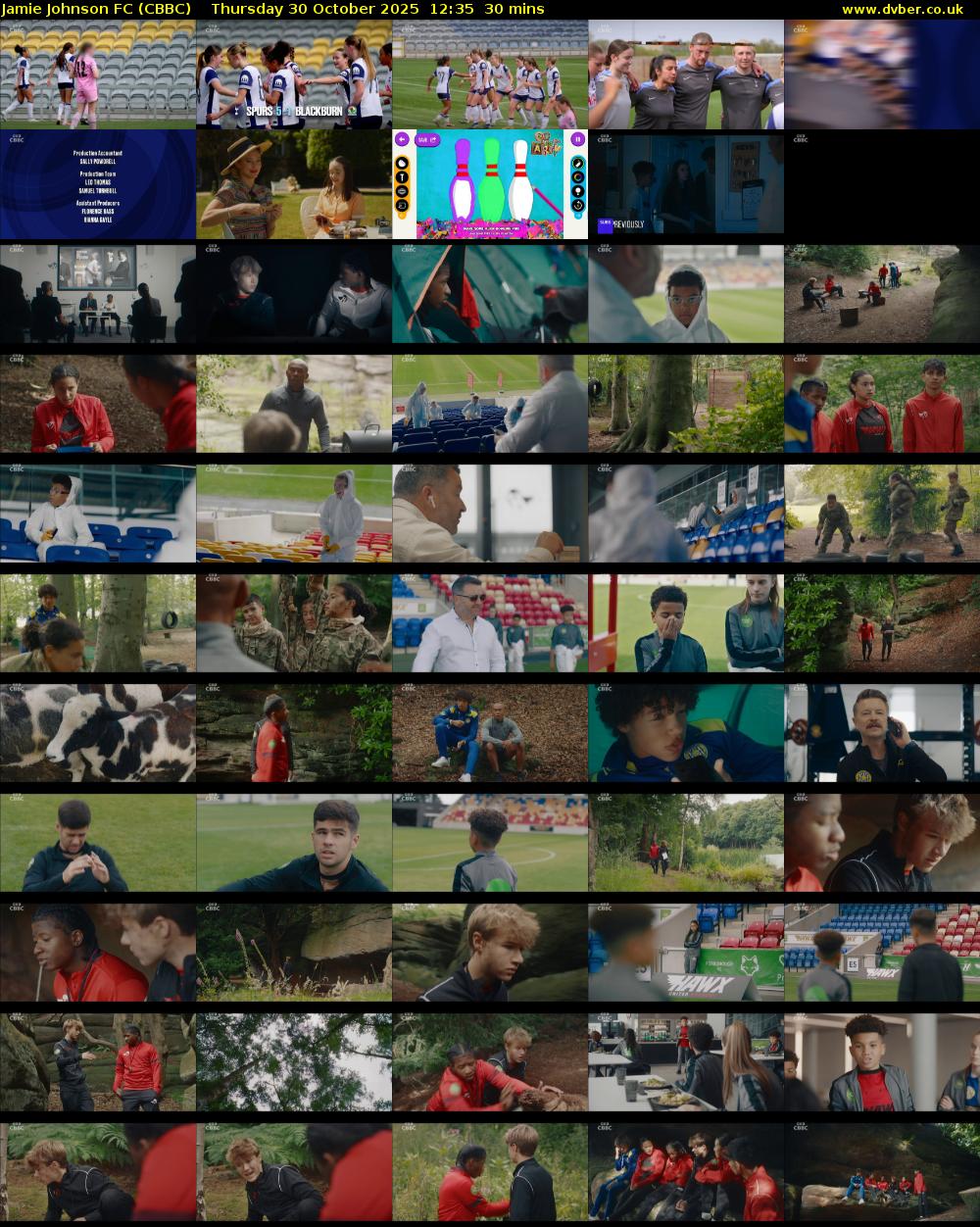Jamie Johnson FC (CBBC) Thursday 30 October 2025 12:35 - 13:05