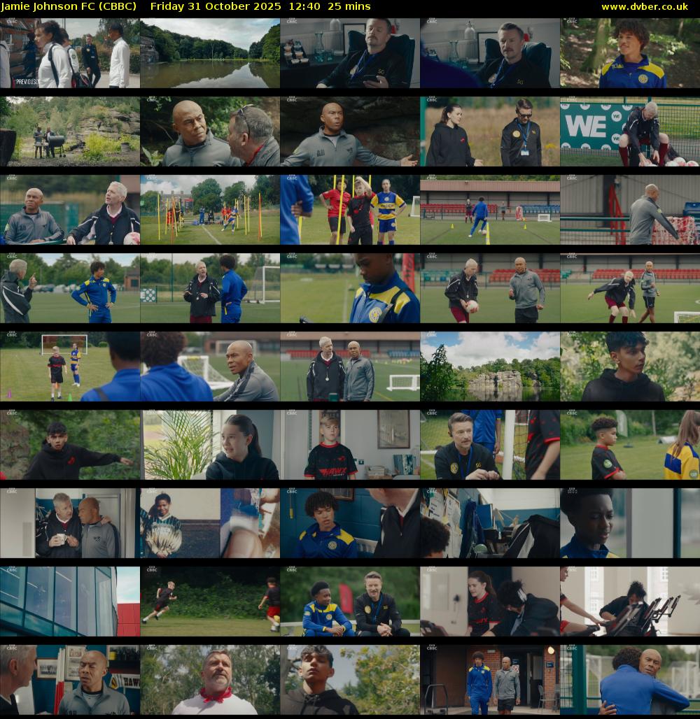Jamie Johnson FC (CBBC) Friday 31 October 2025 12:40 - 13:05