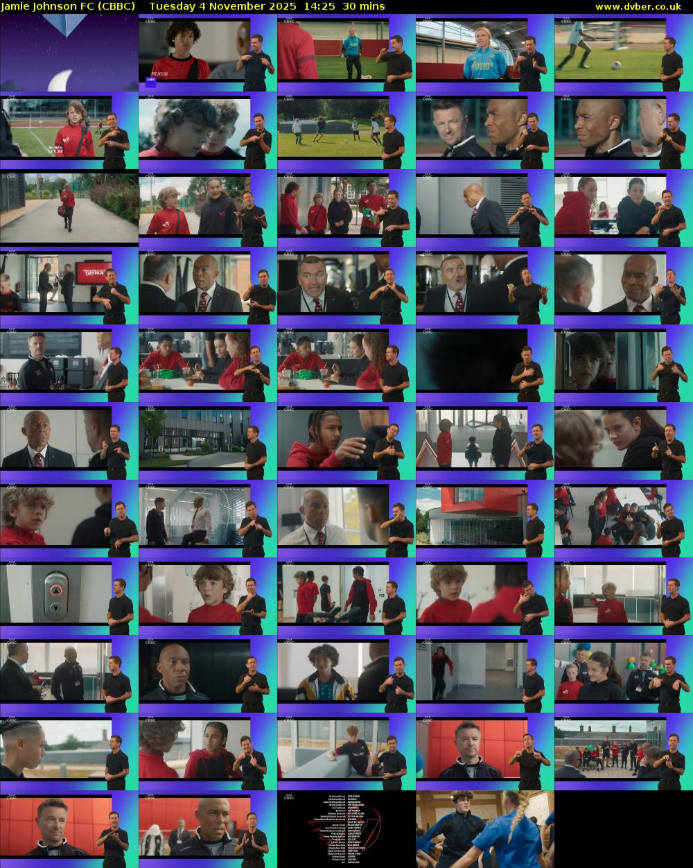 Jamie Johnson FC (CBBC) Tuesday 4 November 2025 14:25 - 14:55