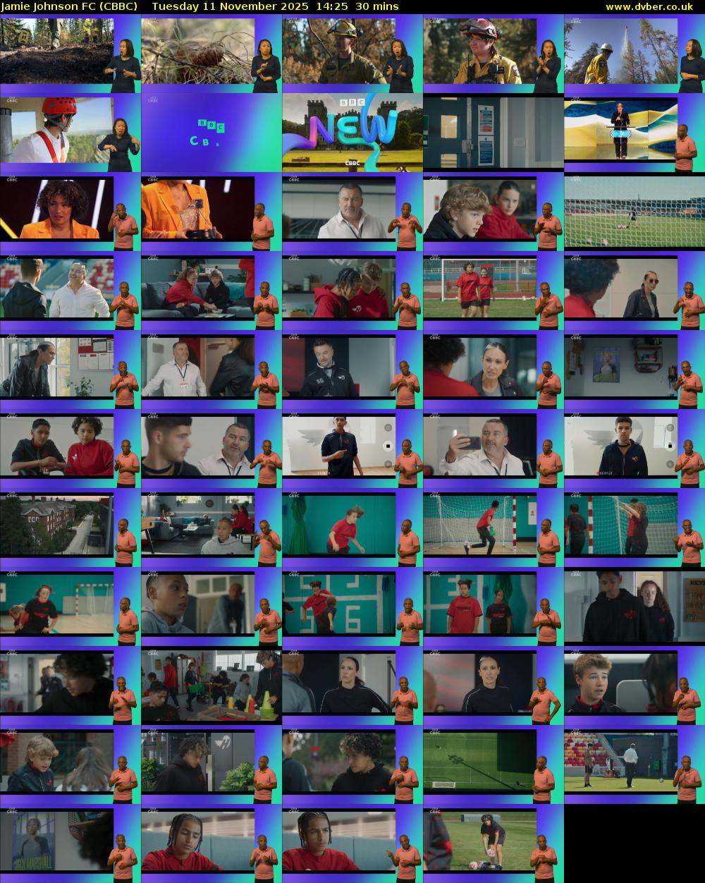 Jamie Johnson FC (CBBC) Tuesday 11 November 2025 14:25 - 14:55