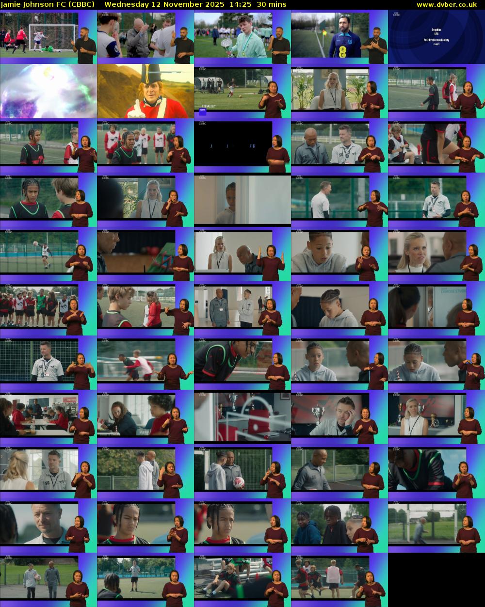 Jamie Johnson FC (CBBC) Wednesday 12 November 2025 14:25 - 14:55
