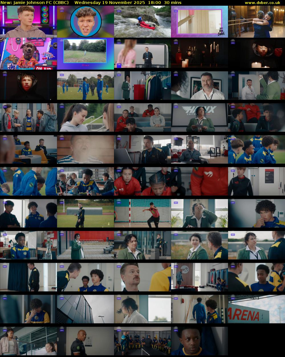 Jamie Johnson FC (CBBC) Wednesday 19 November 2025 18:00 - 18:30