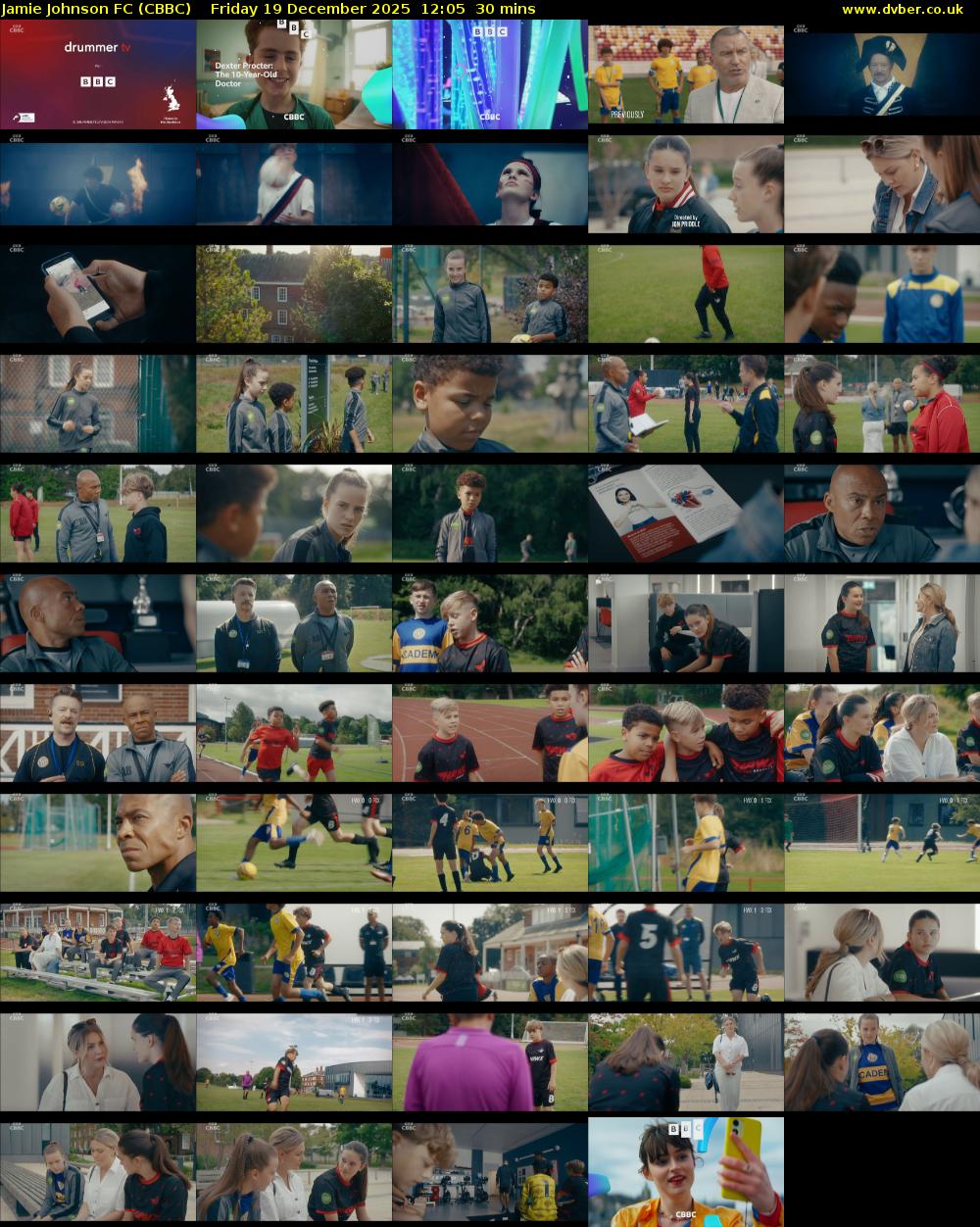 Jamie Johnson FC (CBBC) Friday 19 December 2025 12:05 - 12:35