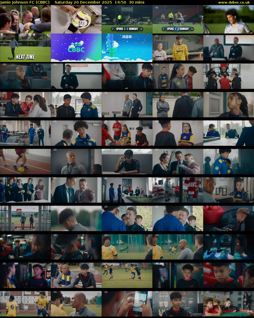 Jamie Johnson FC (CBBC) Saturday 20 December 2025 14:50 - 15:20