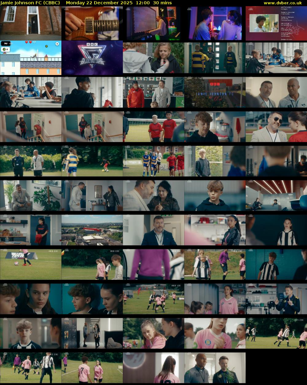 Jamie Johnson FC (CBBC) Monday 22 December 2025 12:00 - 12:30