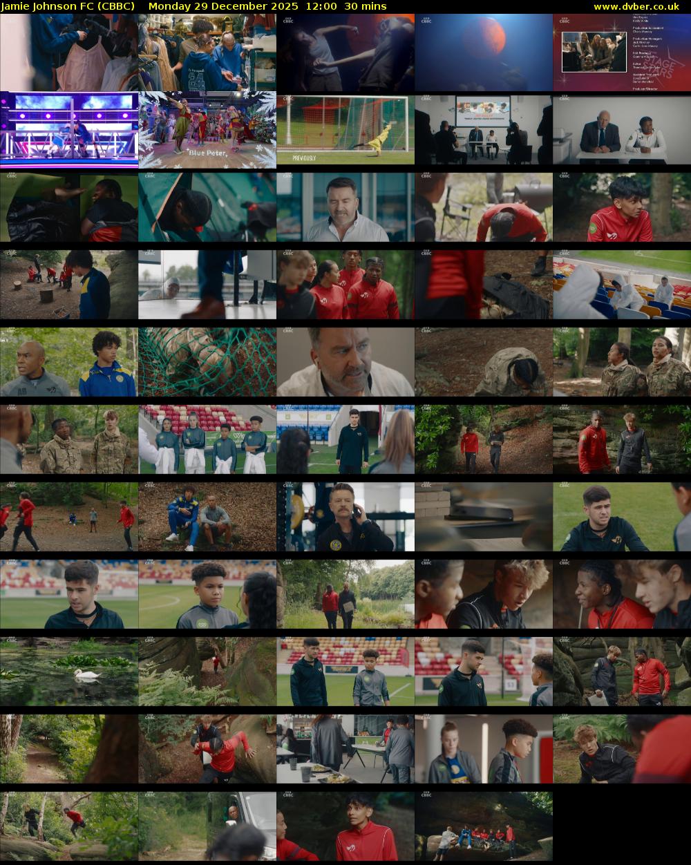 Jamie Johnson FC (CBBC) Monday 29 December 2025 12:00 - 12:30