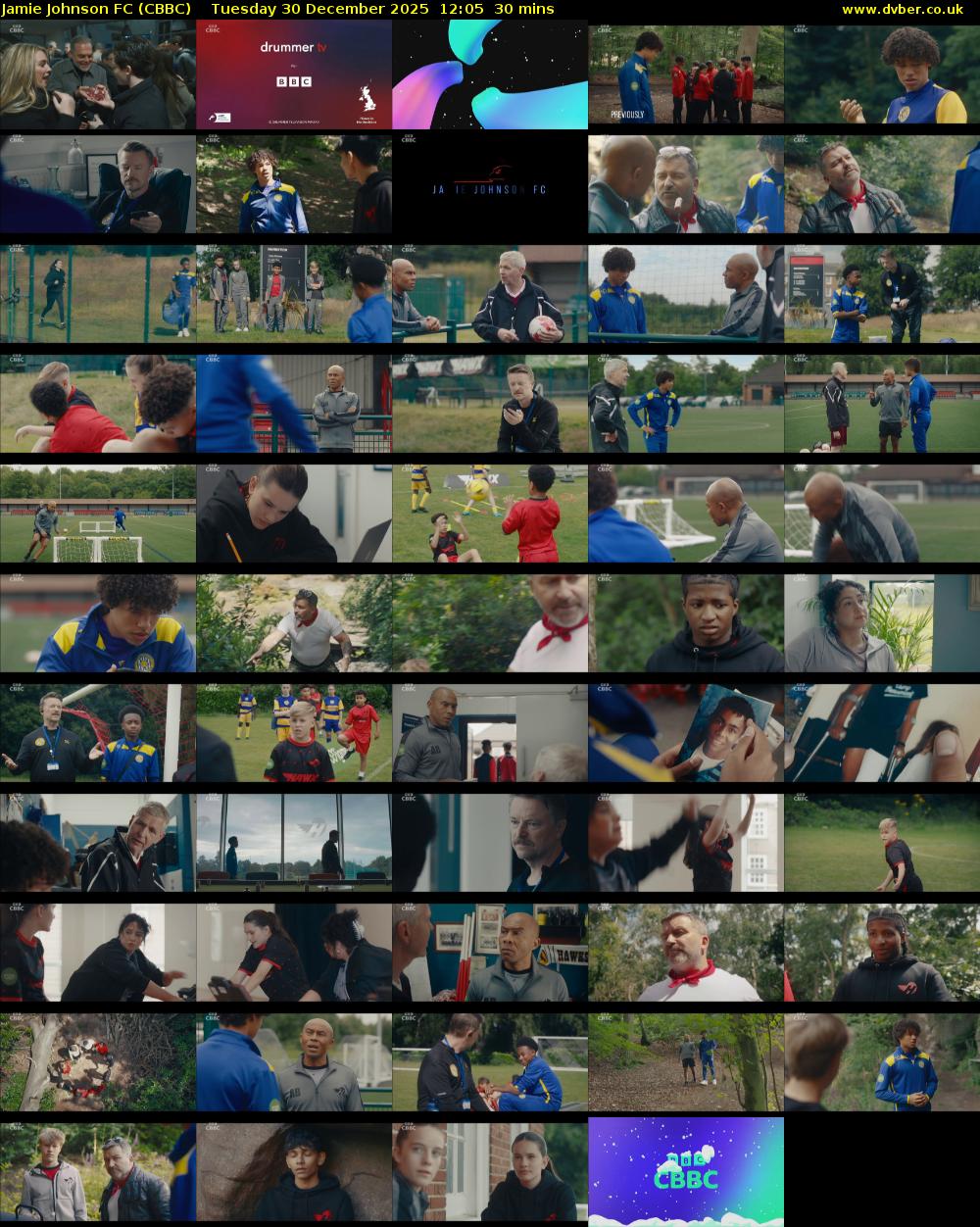 Jamie Johnson FC (CBBC) Tuesday 30 December 2025 12:05 - 12:35