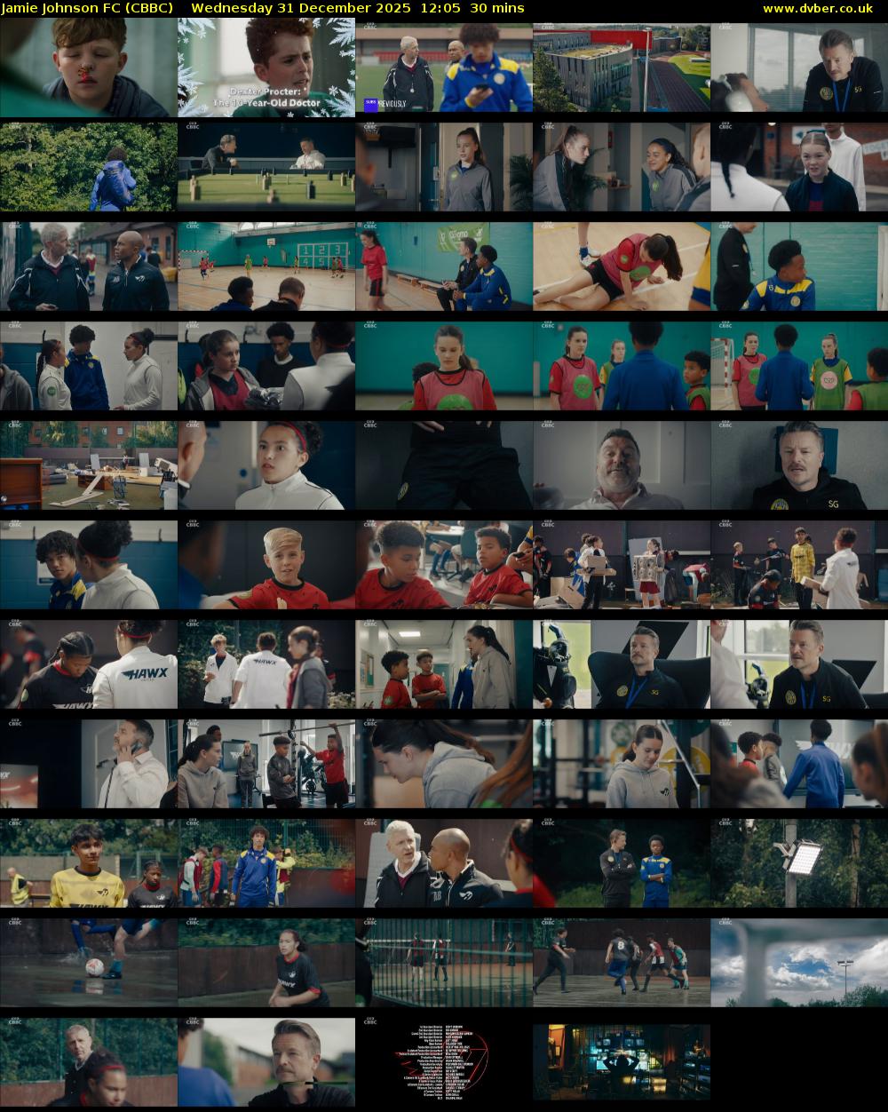 Jamie Johnson FC (CBBC) Wednesday 31 December 2025 12:05 - 12:35
