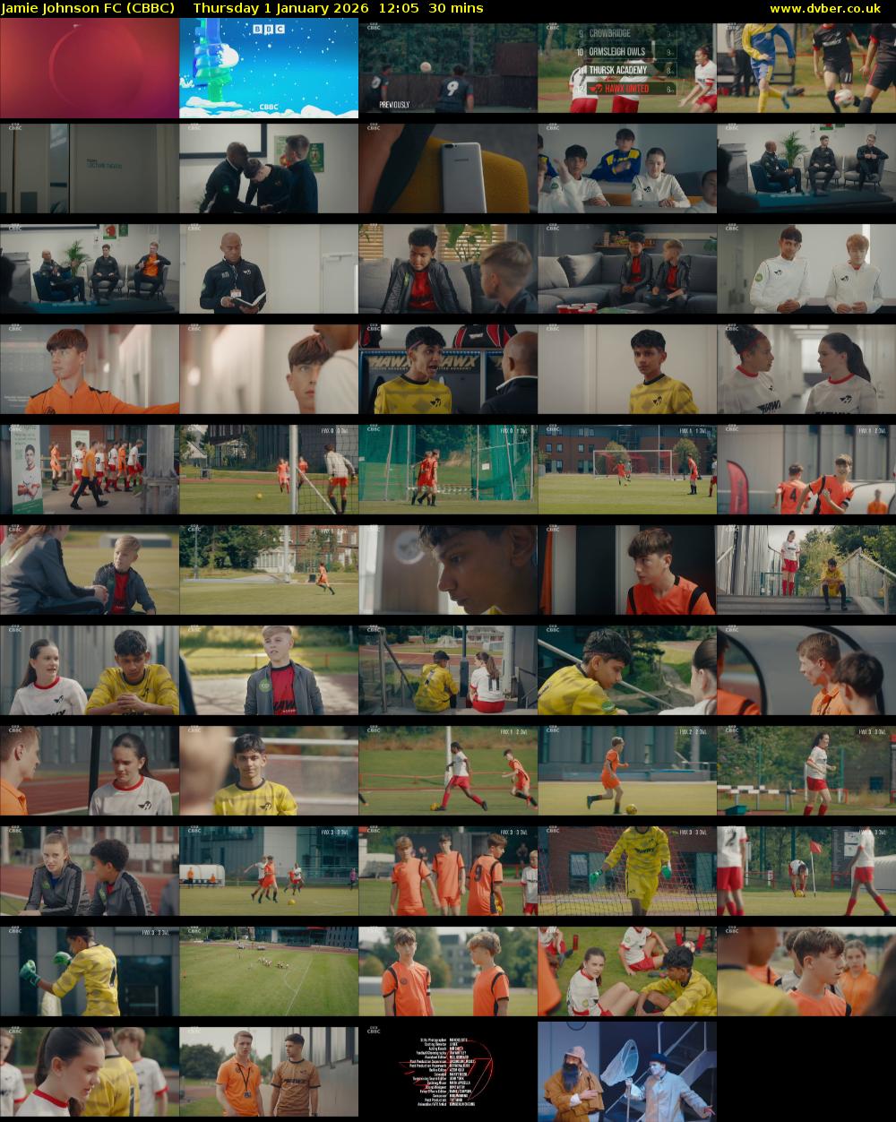 Jamie Johnson FC (CBBC) Thursday 1 January 2026 12:05 - 12:35