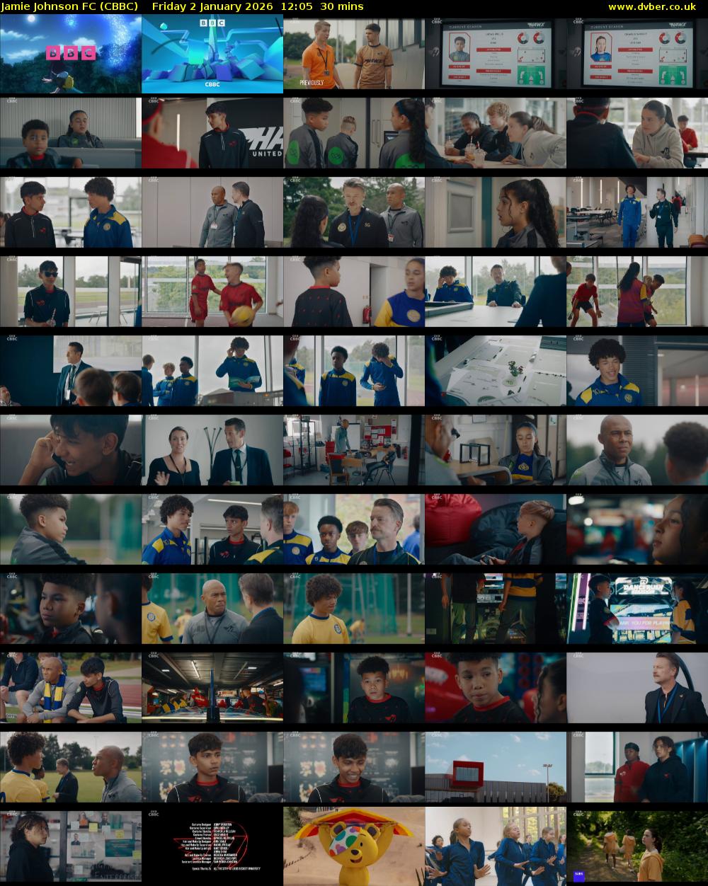 Jamie Johnson FC (CBBC) Friday 2 January 2026 12:05 - 12:35