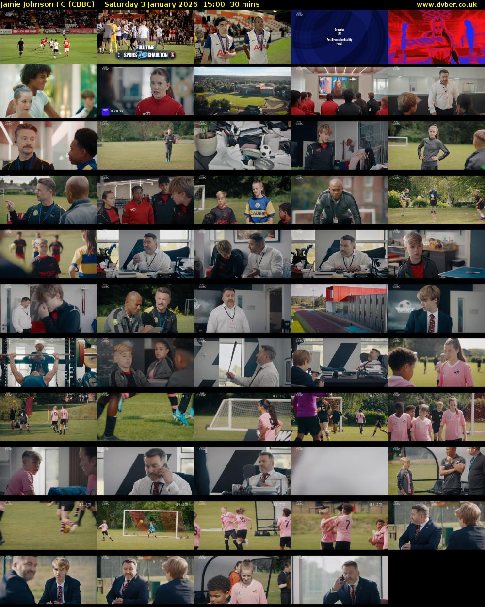 Jamie Johnson FC (CBBC) Saturday 3 January 2026 15:00 - 15:30