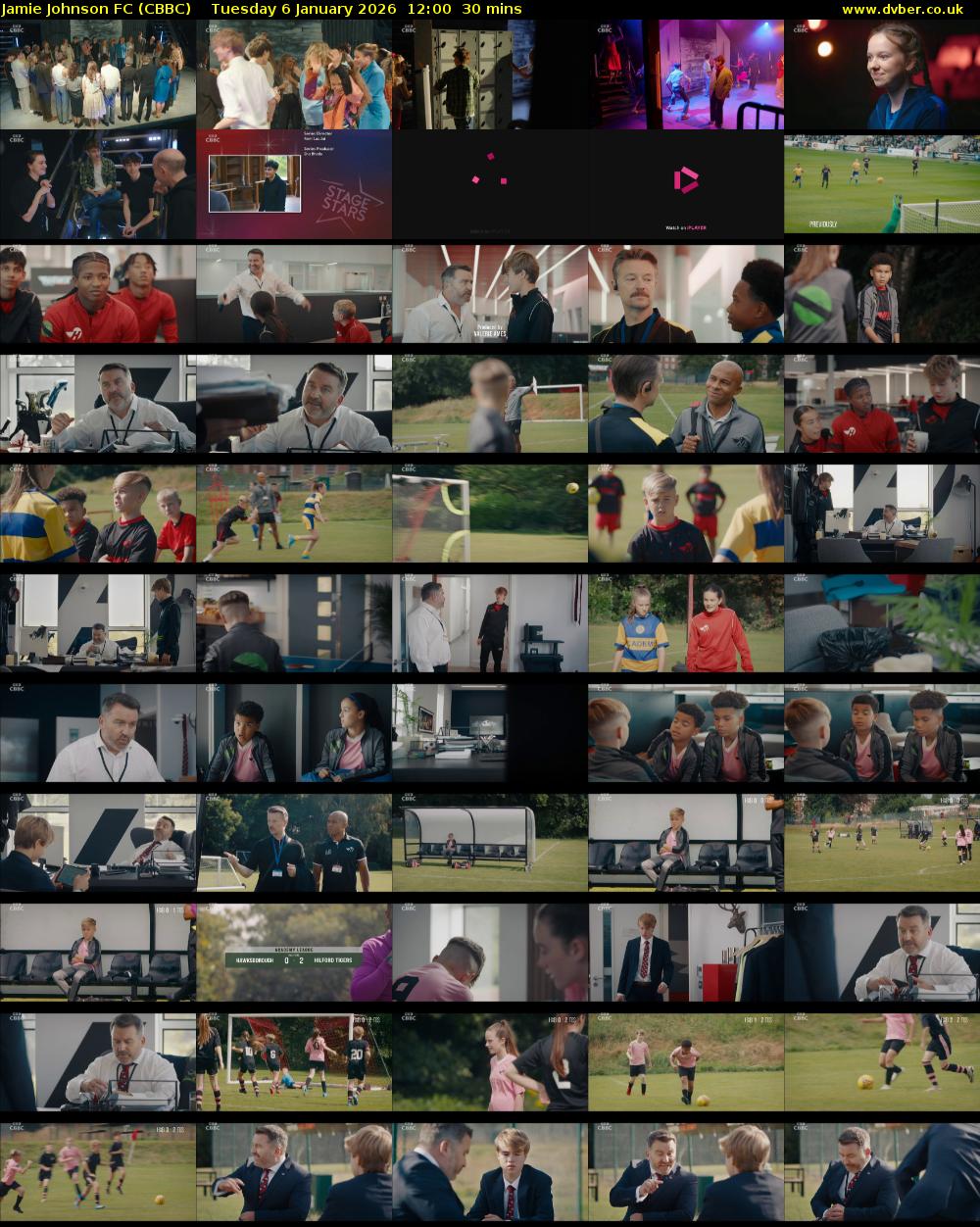 Jamie Johnson FC (CBBC) Tuesday 6 January 2026 12:00 - 12:30