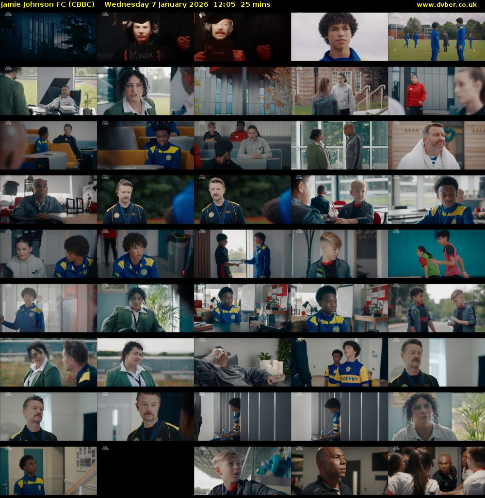 Jamie Johnson FC (CBBC) Wednesday 7 January 2026 12:05 - 12:30