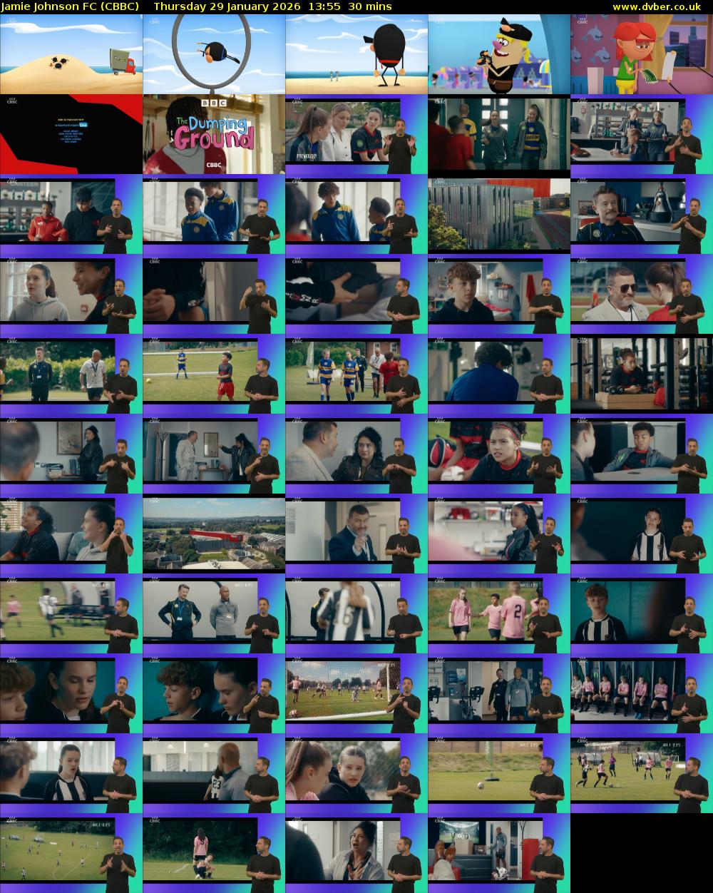 Jamie Johnson FC (CBBC) Thursday 29 January 2026 13:55 - 14:25