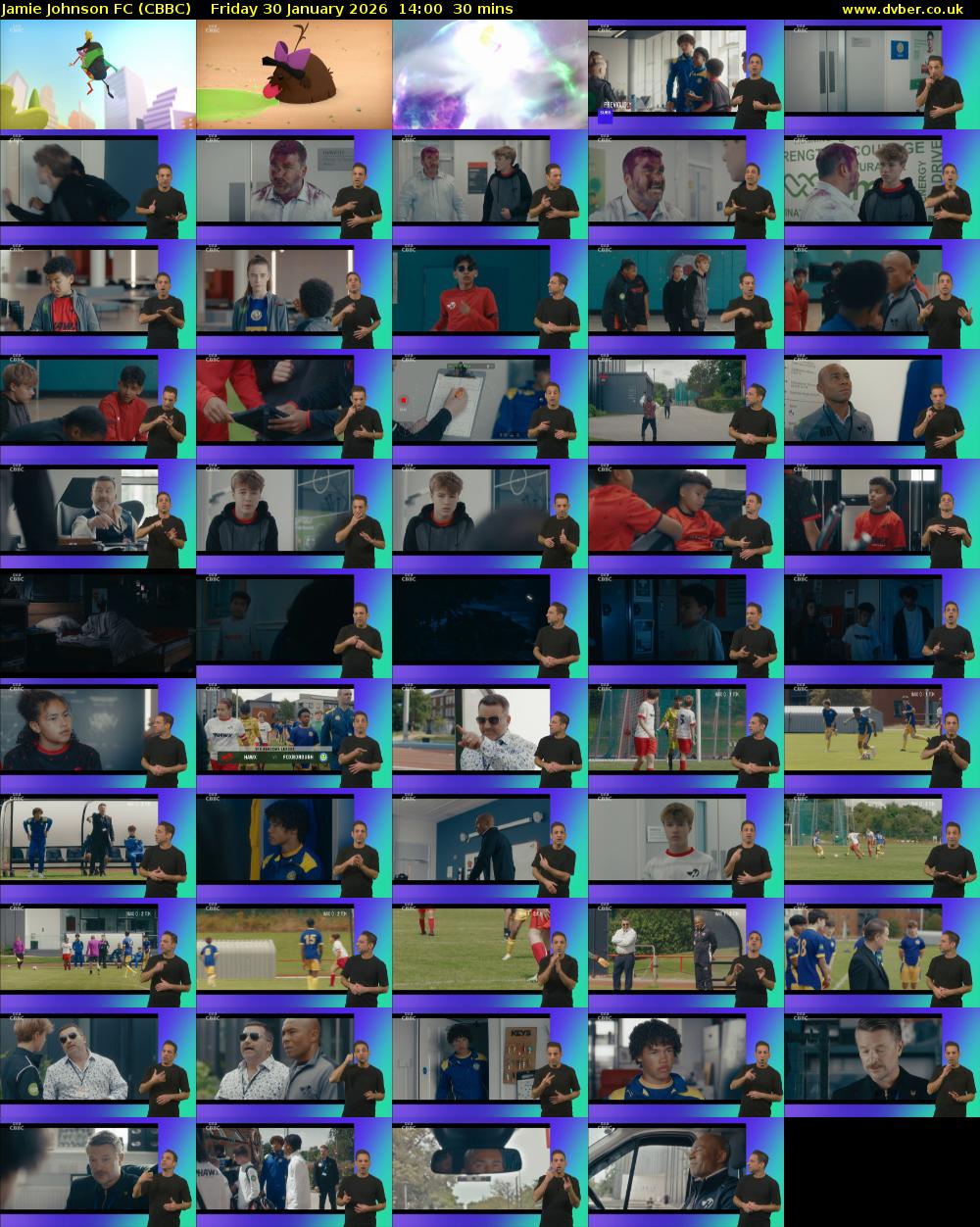 Jamie Johnson FC (CBBC) Friday 30 January 2026 14:00 - 14:30