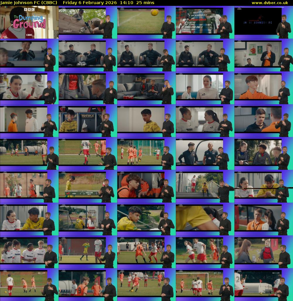 Jamie Johnson FC (CBBC) Friday 6 February 2026 14:10 - 14:35