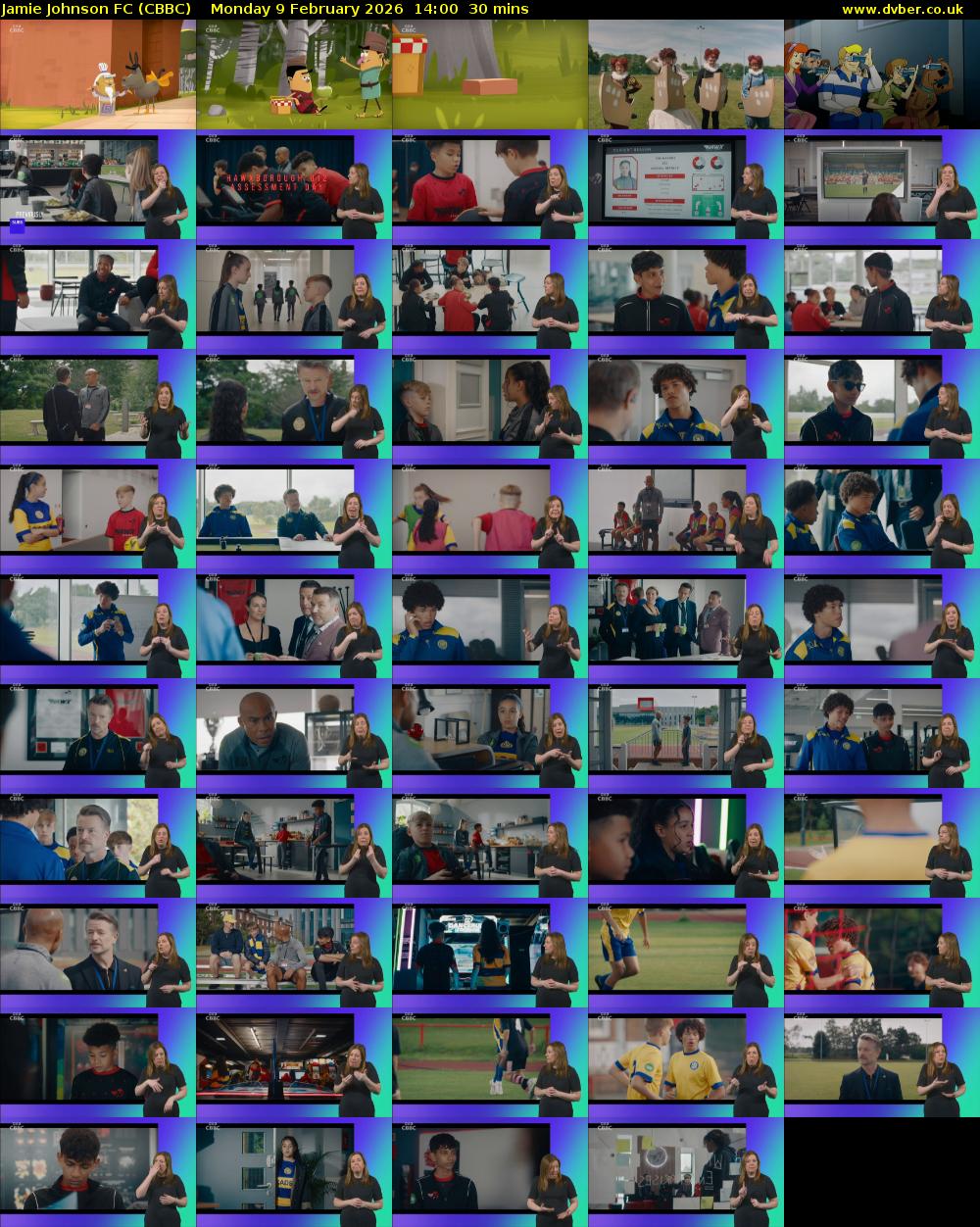 Jamie Johnson FC (CBBC) Monday 9 February 2026 14:00 - 14:30