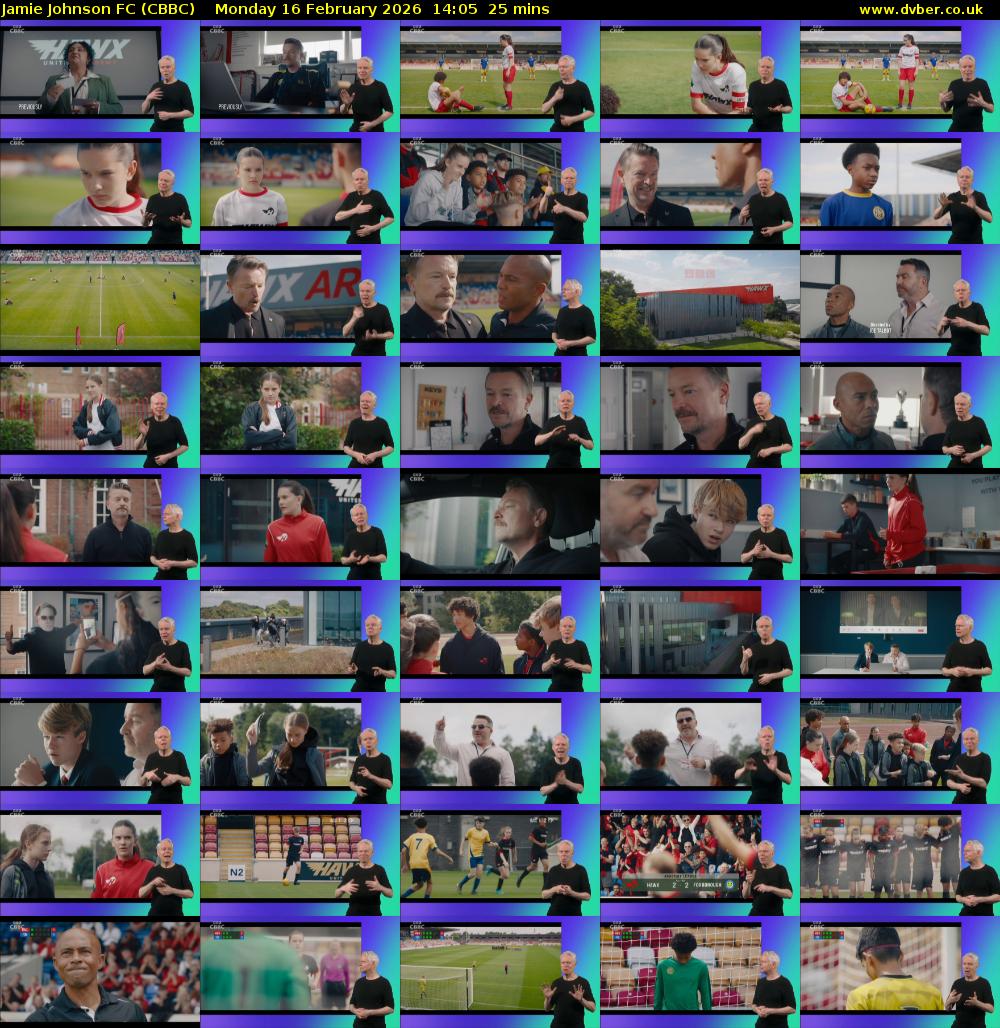 Jamie Johnson FC (CBBC) Monday 16 February 2026 14:05 - 14:30