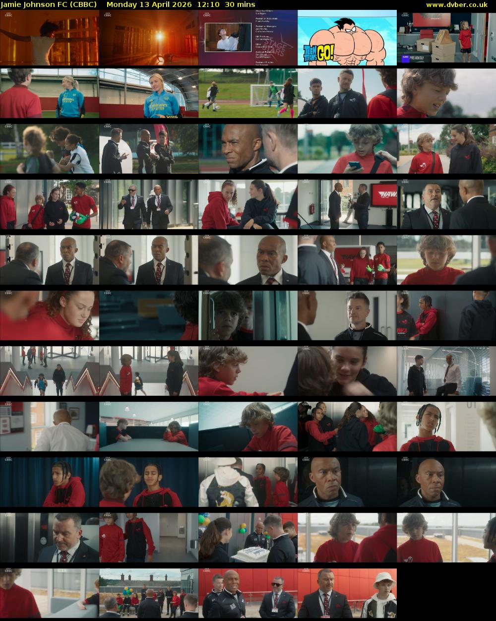Jamie Johnson FC (CBBC) Monday 13 April 2026 12:10 - 12:40