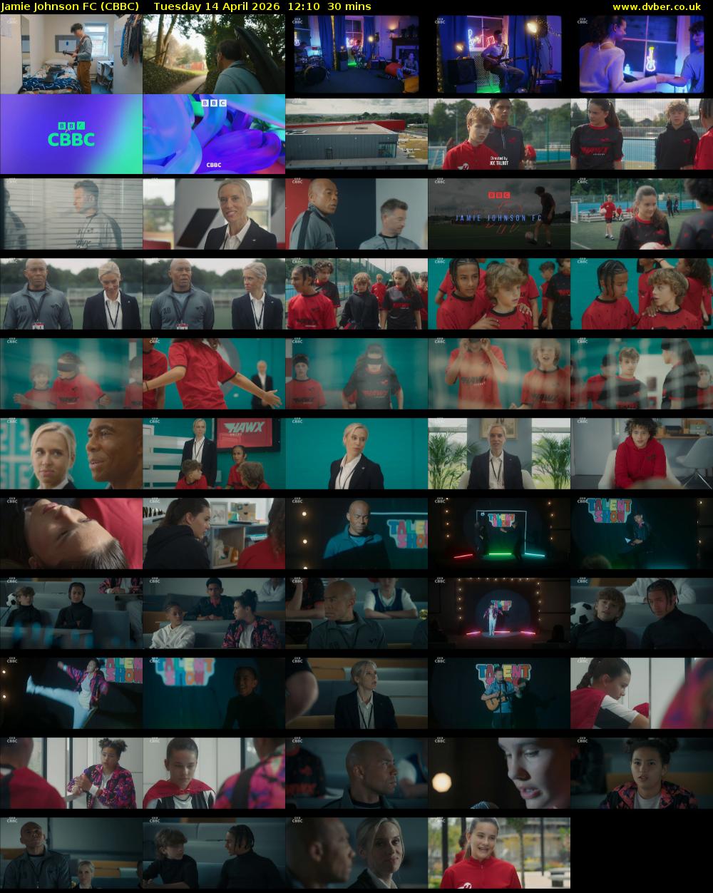 Jamie Johnson FC (CBBC) Tuesday 14 April 2026 12:10 - 12:40