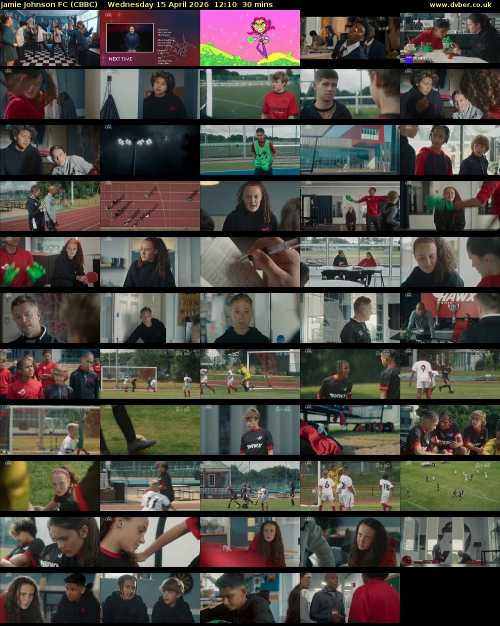 Jamie Johnson FC (CBBC) Wednesday 15 April 2026 12:10 - 12:40