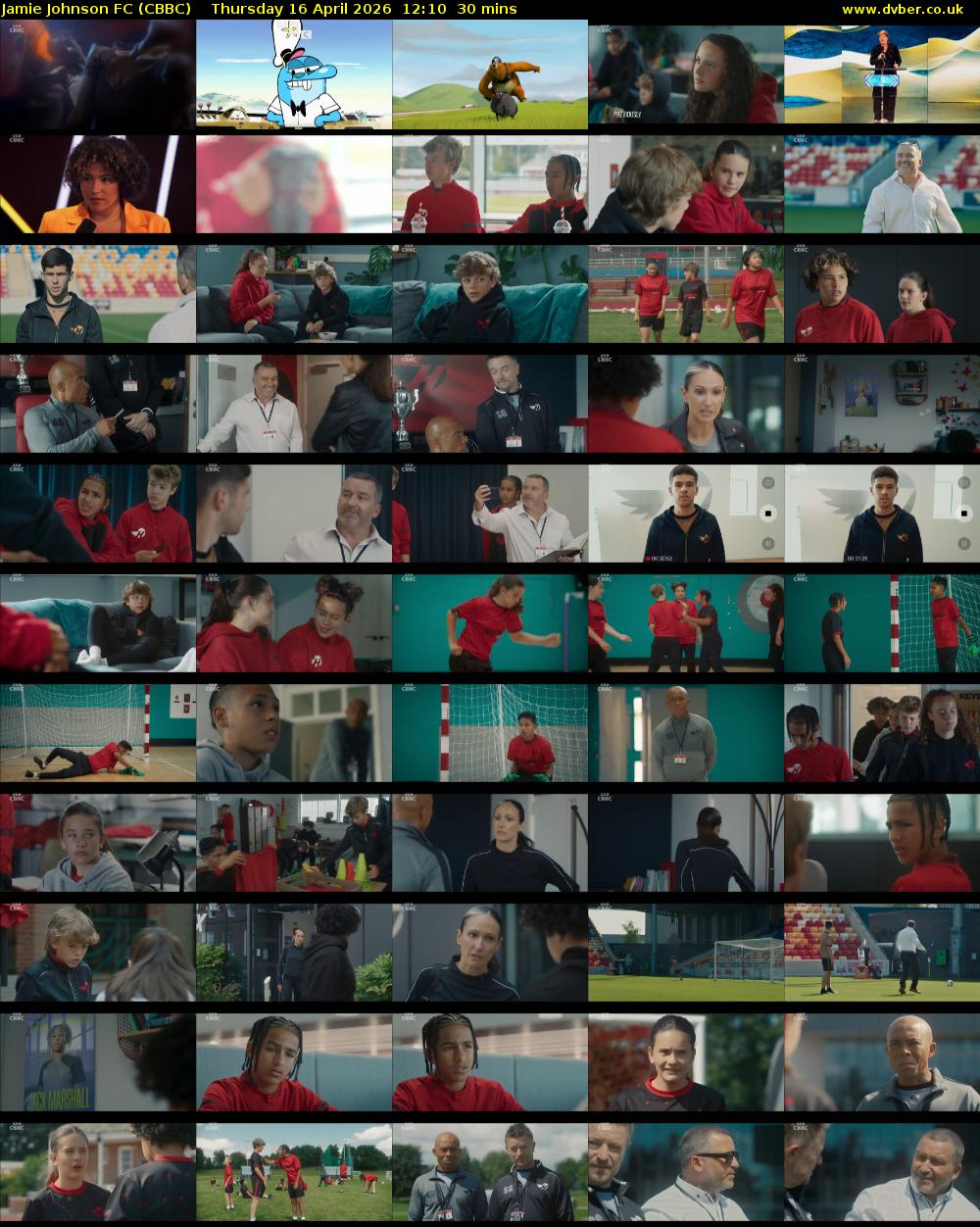Jamie Johnson FC (CBBC) Thursday 16 April 2026 12:10 - 12:40
