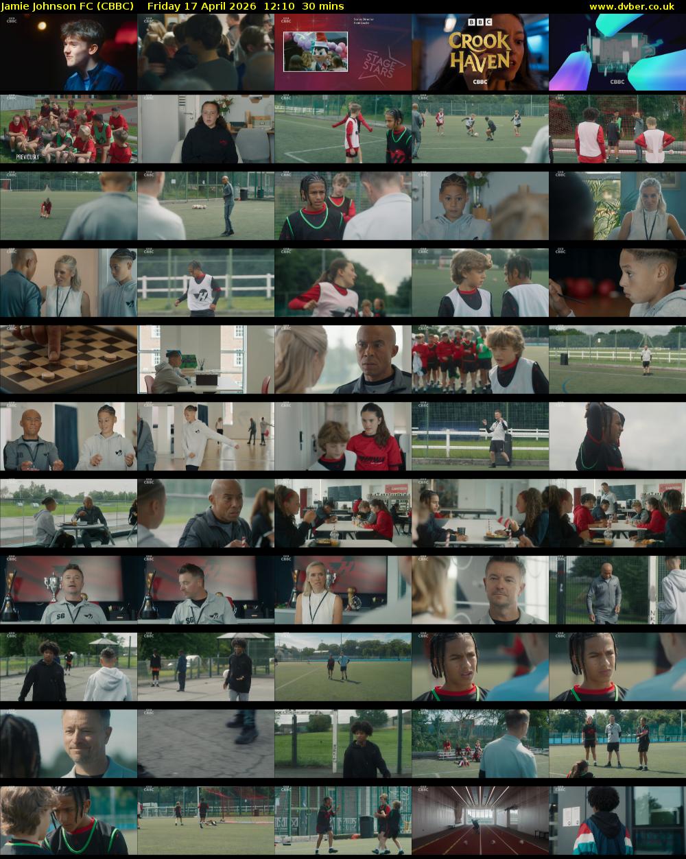 Jamie Johnson FC (CBBC) Friday 17 April 2026 12:10 - 12:40