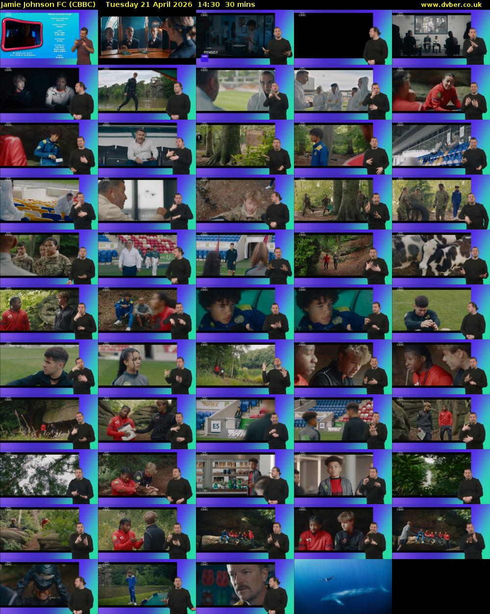 Jamie Johnson FC (CBBC) Tuesday 21 April 2026 14:30 - 15:00