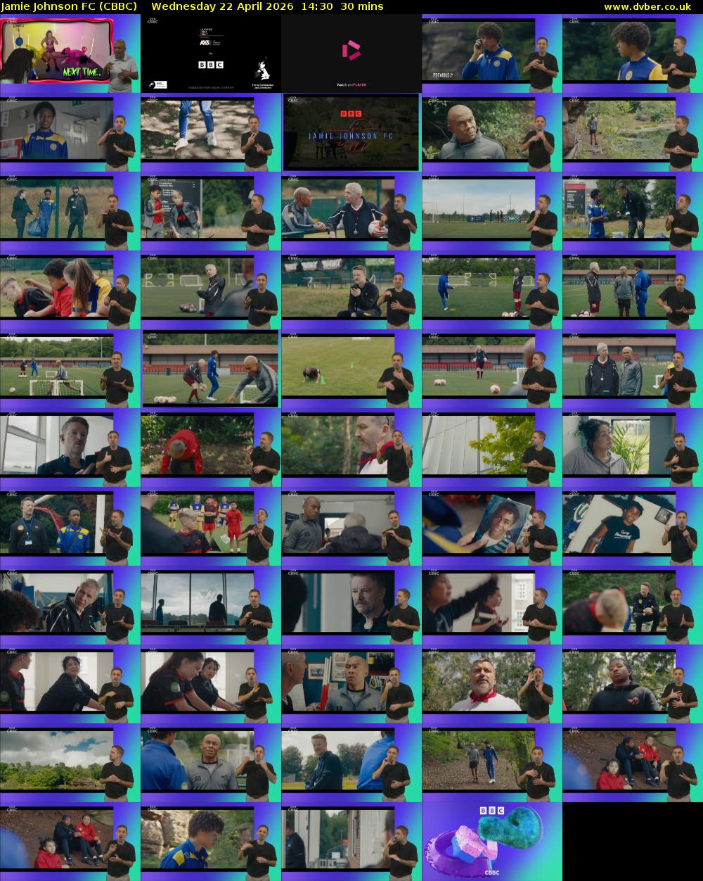 Jamie Johnson FC (CBBC) Wednesday 22 April 2026 14:30 - 15:00