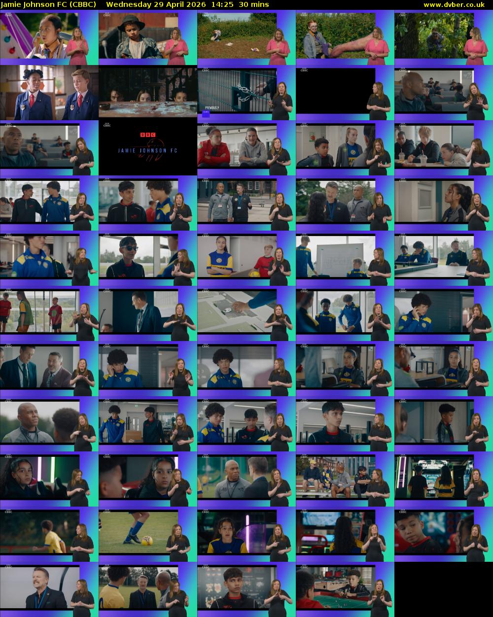 Jamie Johnson FC (CBBC) Wednesday 29 April 2026 14:25 - 14:55