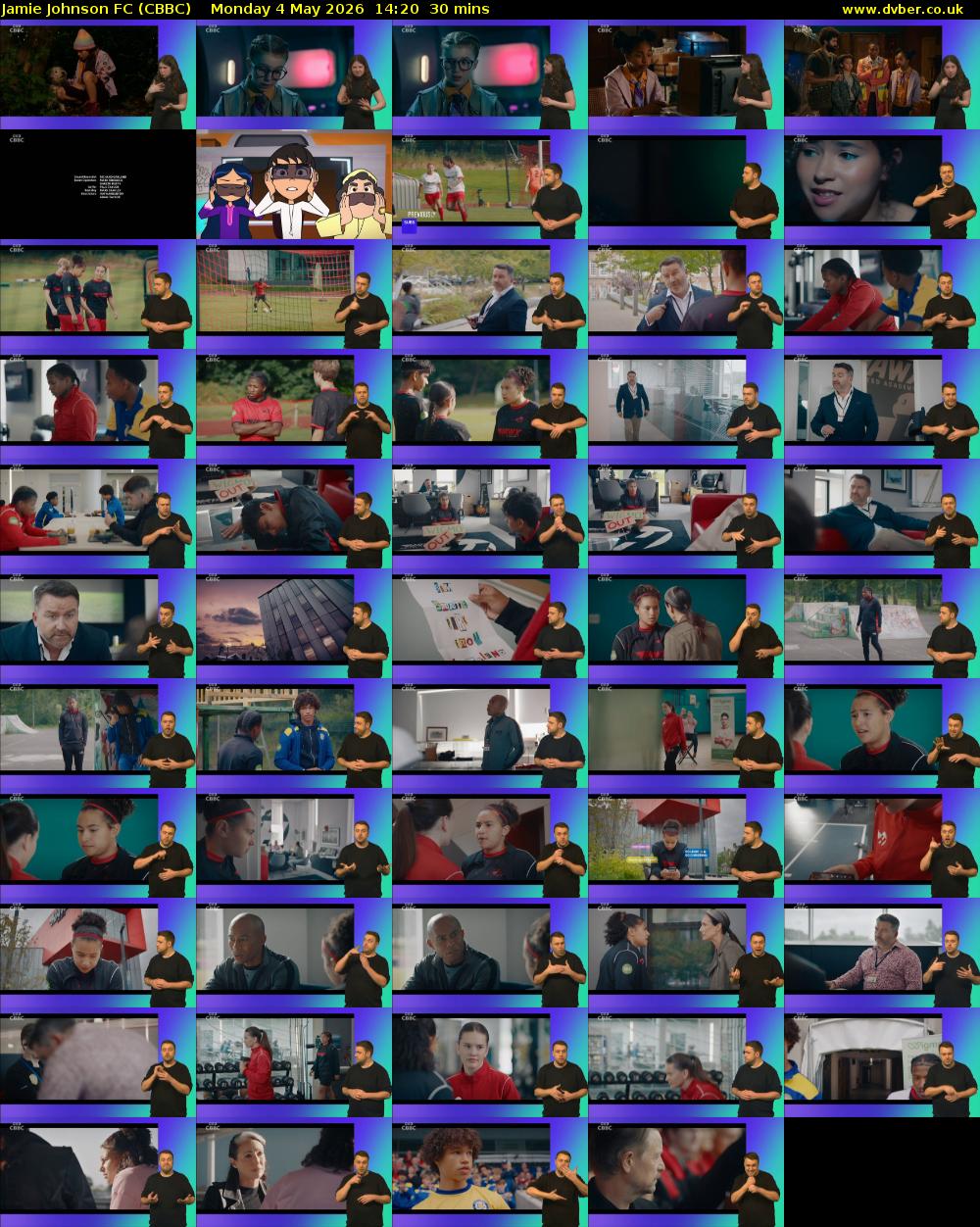 Jamie Johnson FC (CBBC) Monday 4 May 2026 14:20 - 14:50