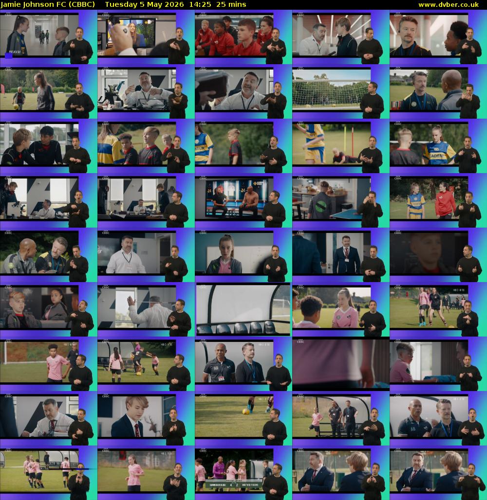 Jamie Johnson FC (CBBC) Tuesday 5 May 2026 14:25 - 14:50