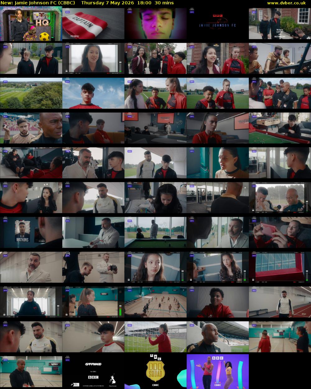 Jamie Johnson FC (CBBC) Thursday 7 May 2026 18:00 - 18:30
