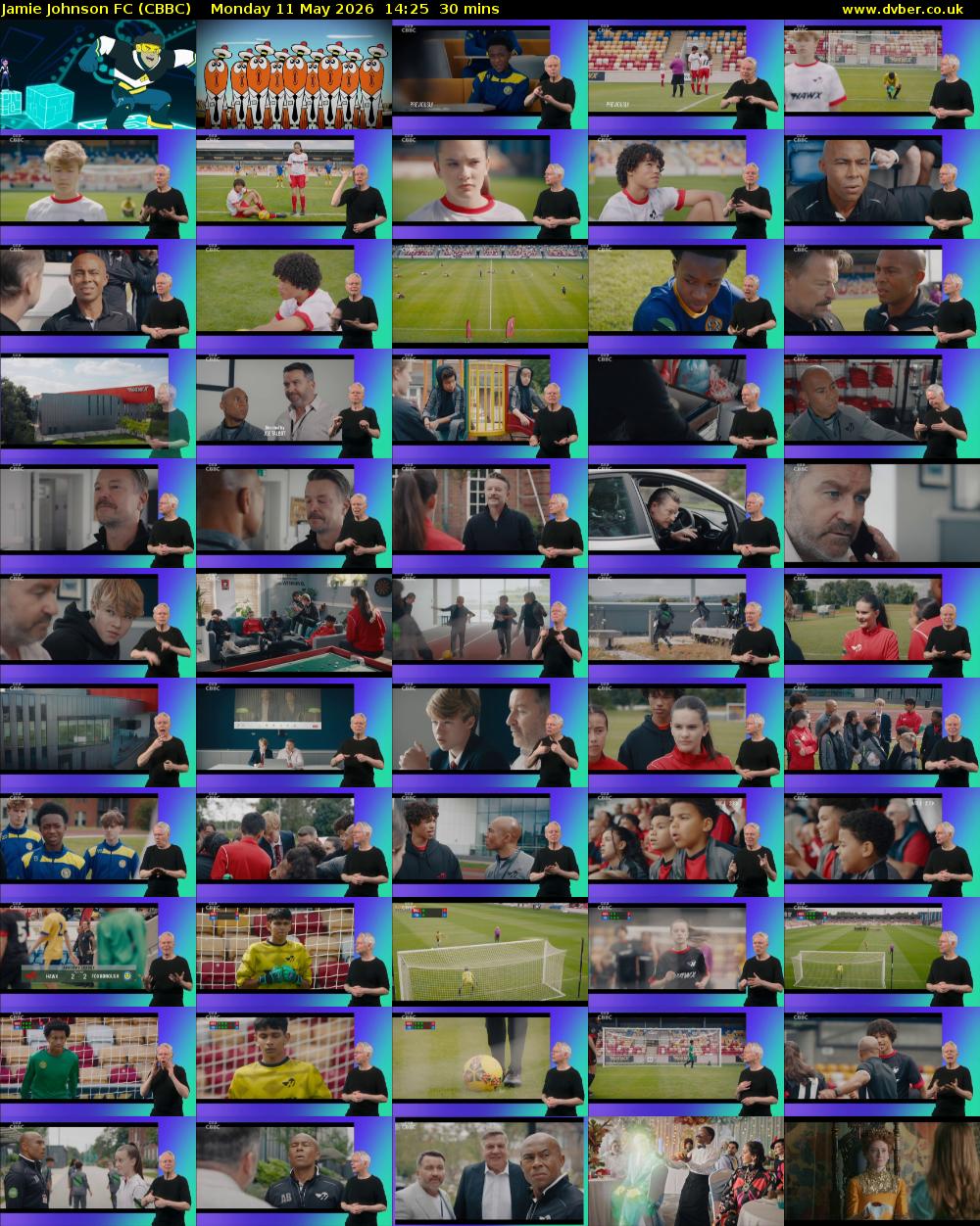 Jamie Johnson FC (CBBC) Monday 11 May 2026 14:25 - 14:55