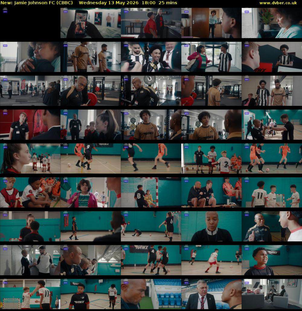 Jamie Johnson FC (CBBC) Wednesday 13 May 2026 18:00 - 18:25