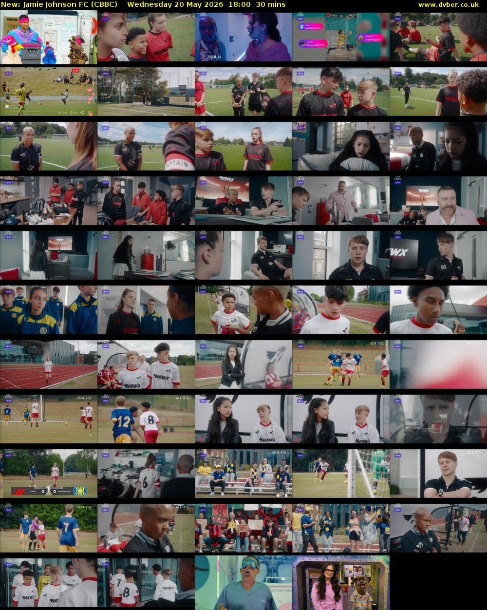 Jamie Johnson FC (CBBC) Wednesday 20 May 2026 18:00 - 18:30
