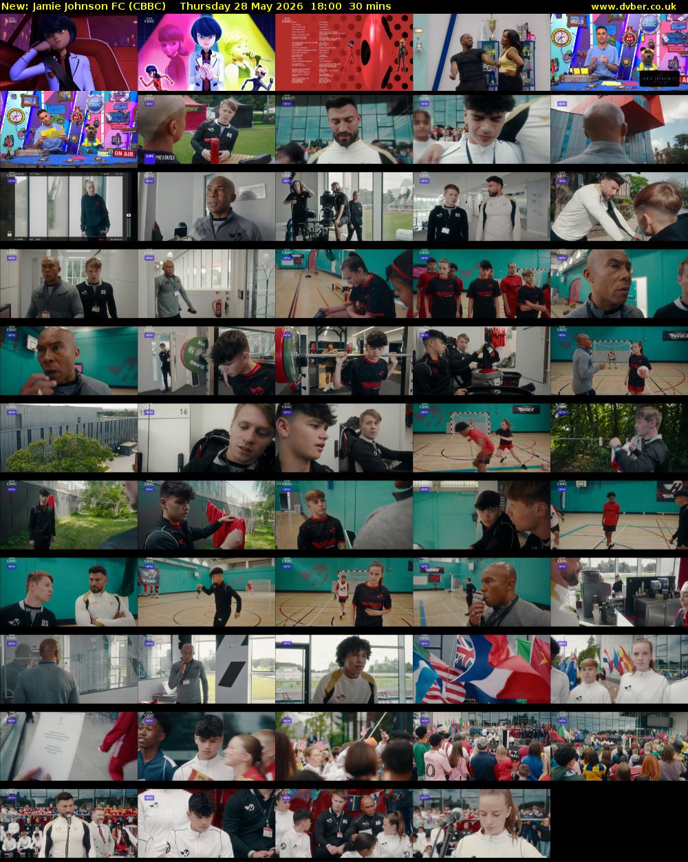 Jamie Johnson FC (CBBC) Thursday 28 May 2026 18:00 - 18:30