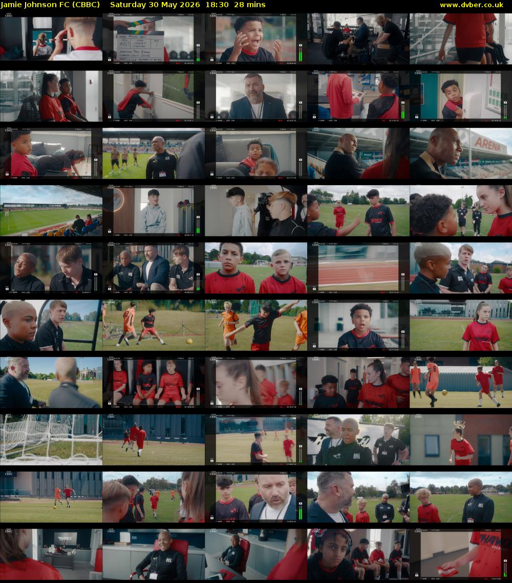 Jamie Johnson FC (CBBC) Saturday 30 May 2026 18:30 - 18:58