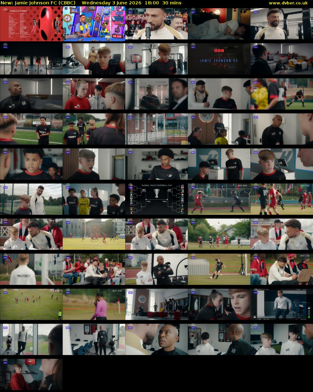 Jamie Johnson FC (CBBC) Wednesday 3 June 2026 18:00 - 18:30