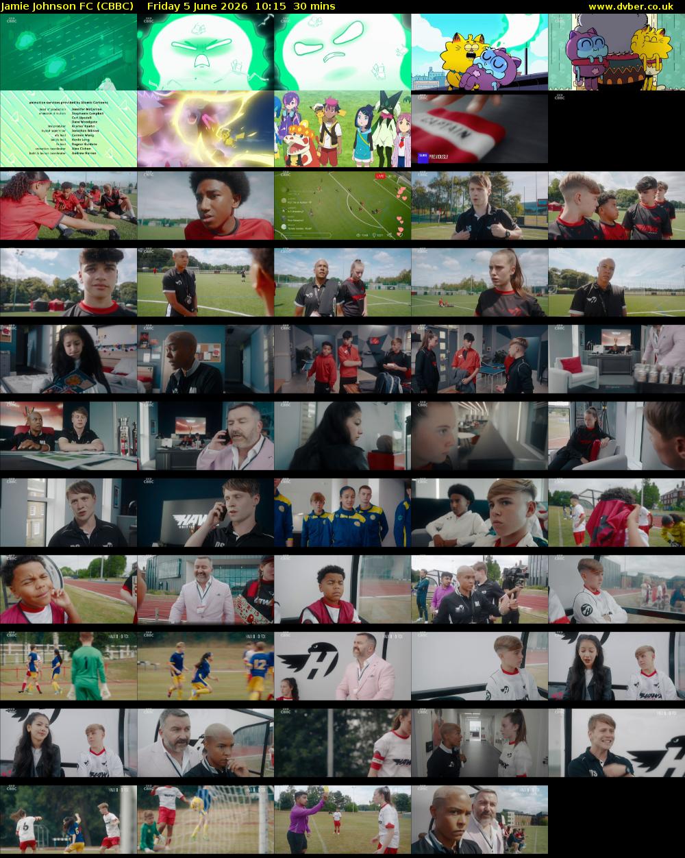 Jamie Johnson FC (CBBC) Friday 5 June 2026 10:15 - 10:45