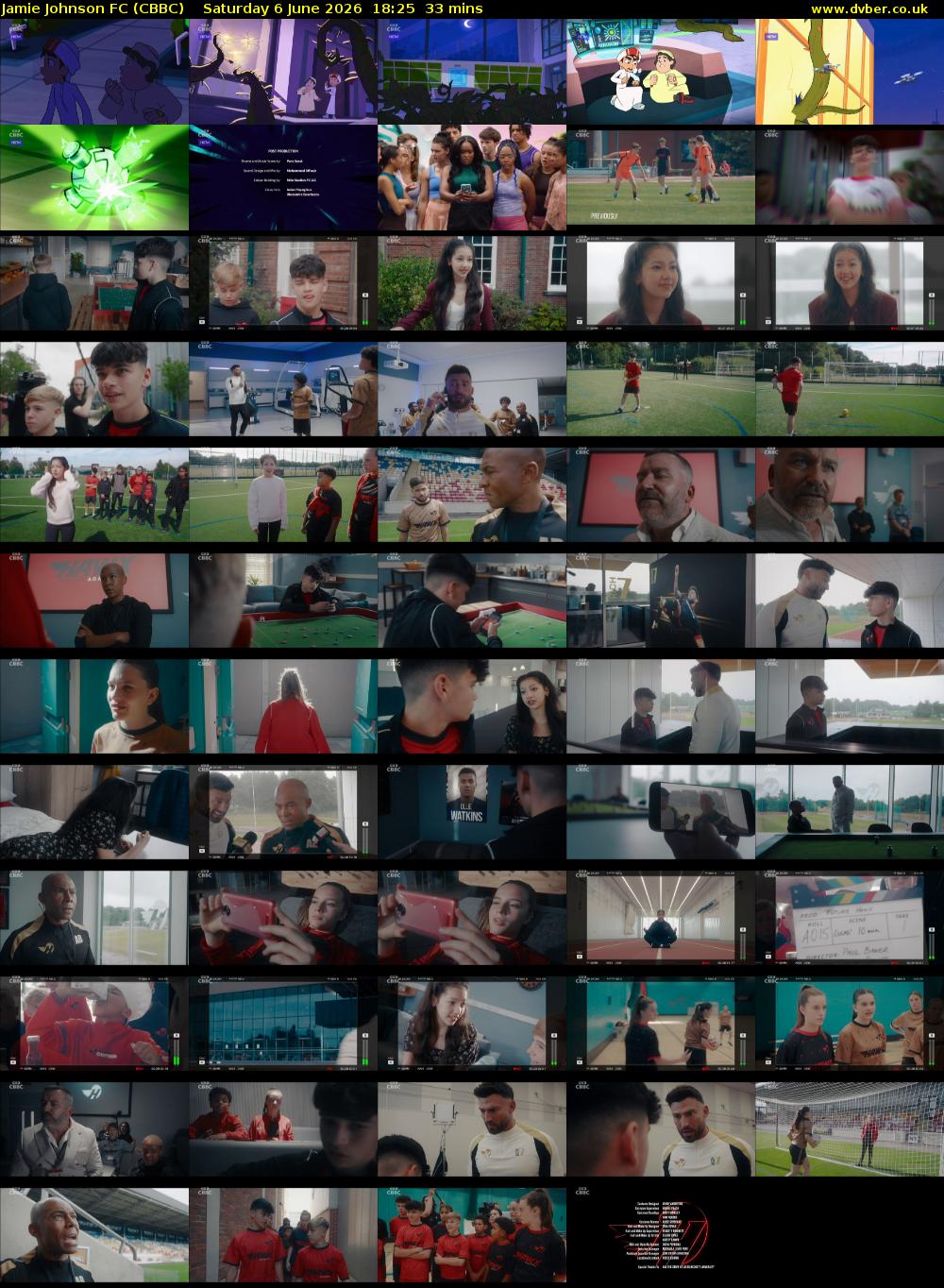 Jamie Johnson FC (CBBC) Saturday 6 June 2026 18:25 - 18:58