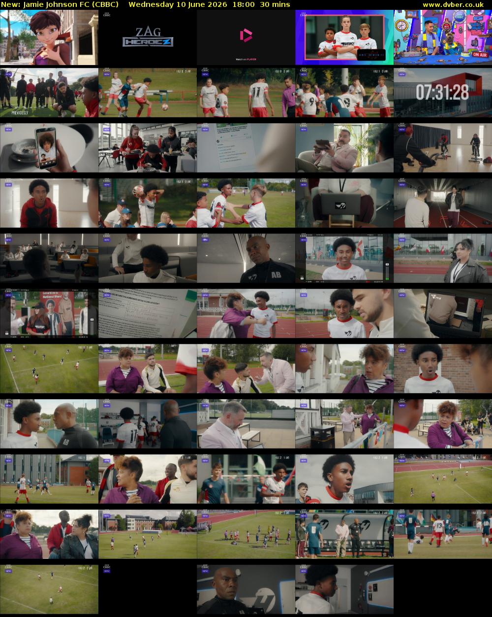 Jamie Johnson FC (CBBC) Wednesday 10 June 2026 18:00 - 18:30