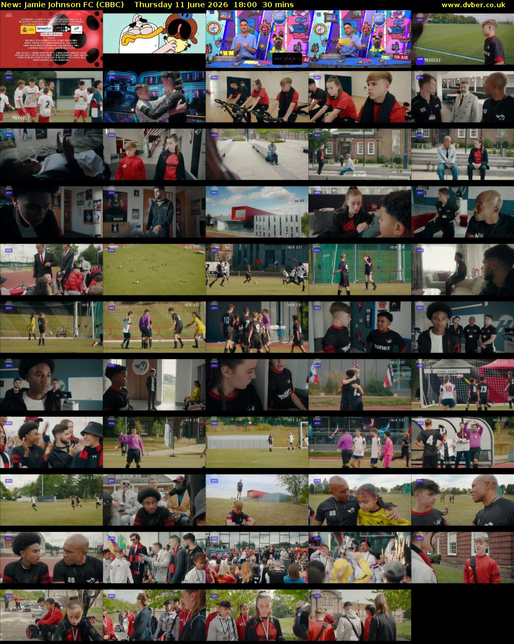Jamie Johnson FC (CBBC) Thursday 11 June 2026 18:00 - 18:30