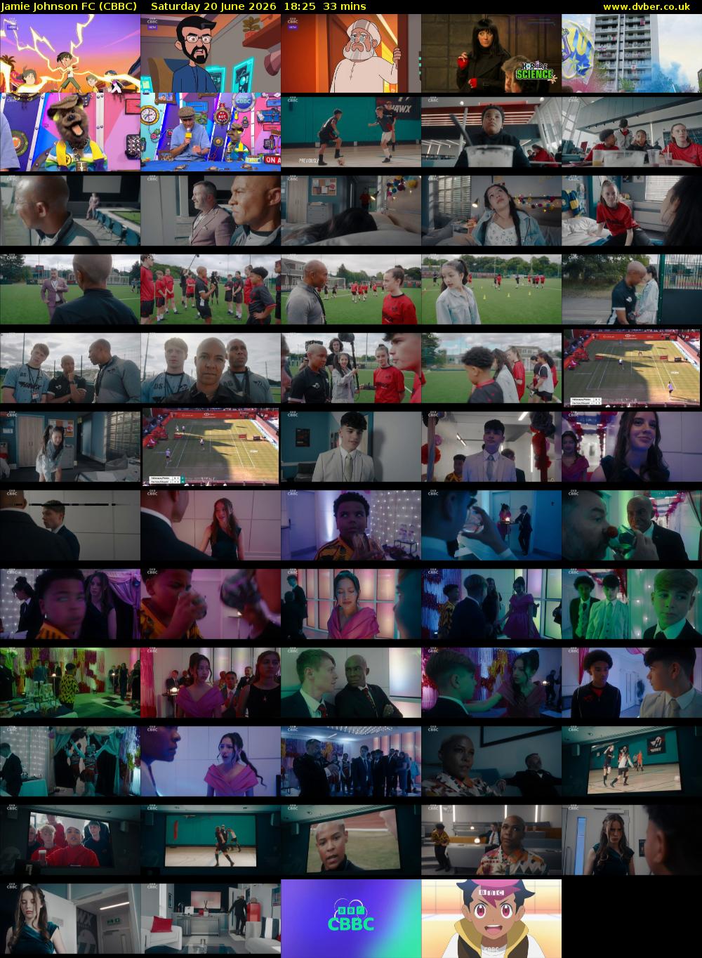 Jamie Johnson FC (CBBC) Saturday 20 June 2026 18:25 - 18:58