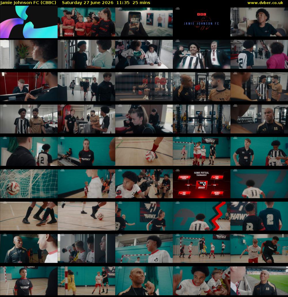 Jamie Johnson FC (CBBC) Saturday 27 June 2026 11:35 - 12:00