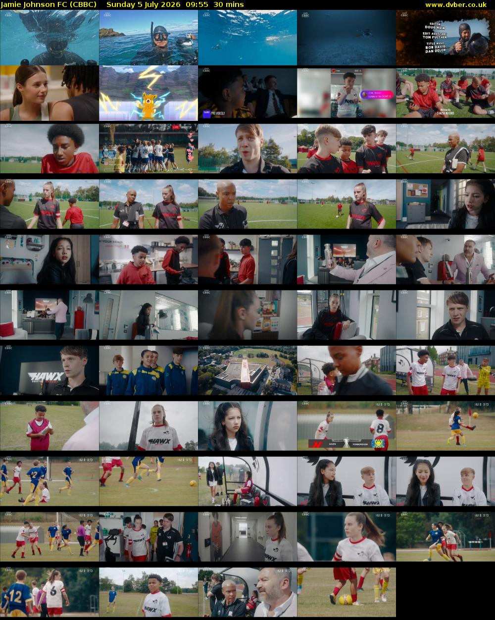Jamie Johnson FC (CBBC) Sunday 5 July 2026 09:55 - 10:25
