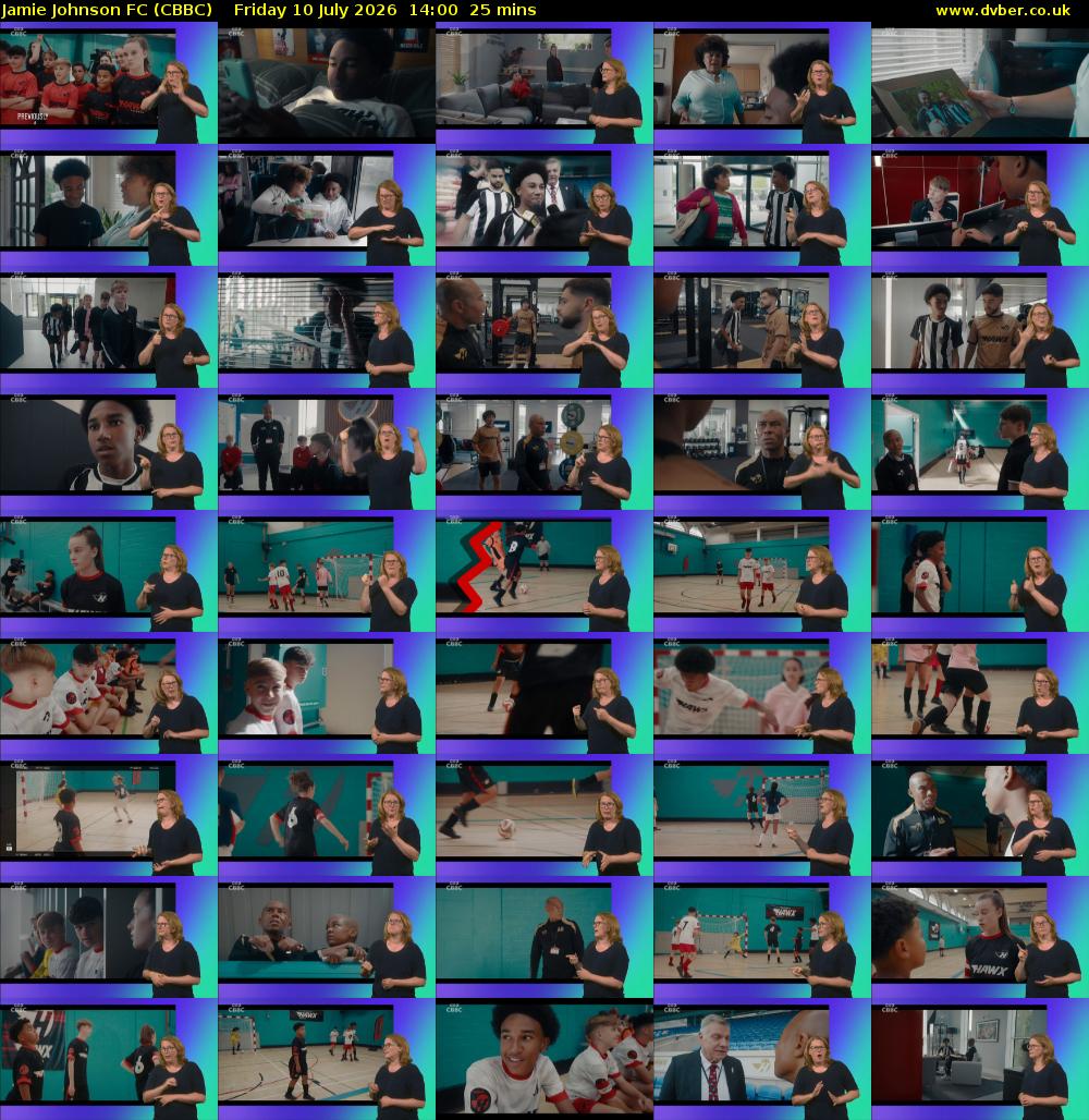 Jamie Johnson FC (CBBC) Friday 10 July 2026 14:00 - 14:25